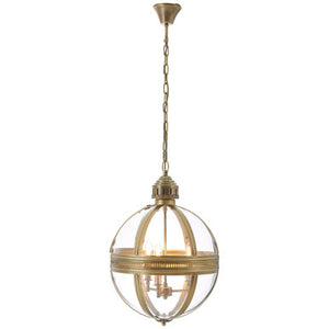 Brass Finish Orb Pendant Light | Hampstead
