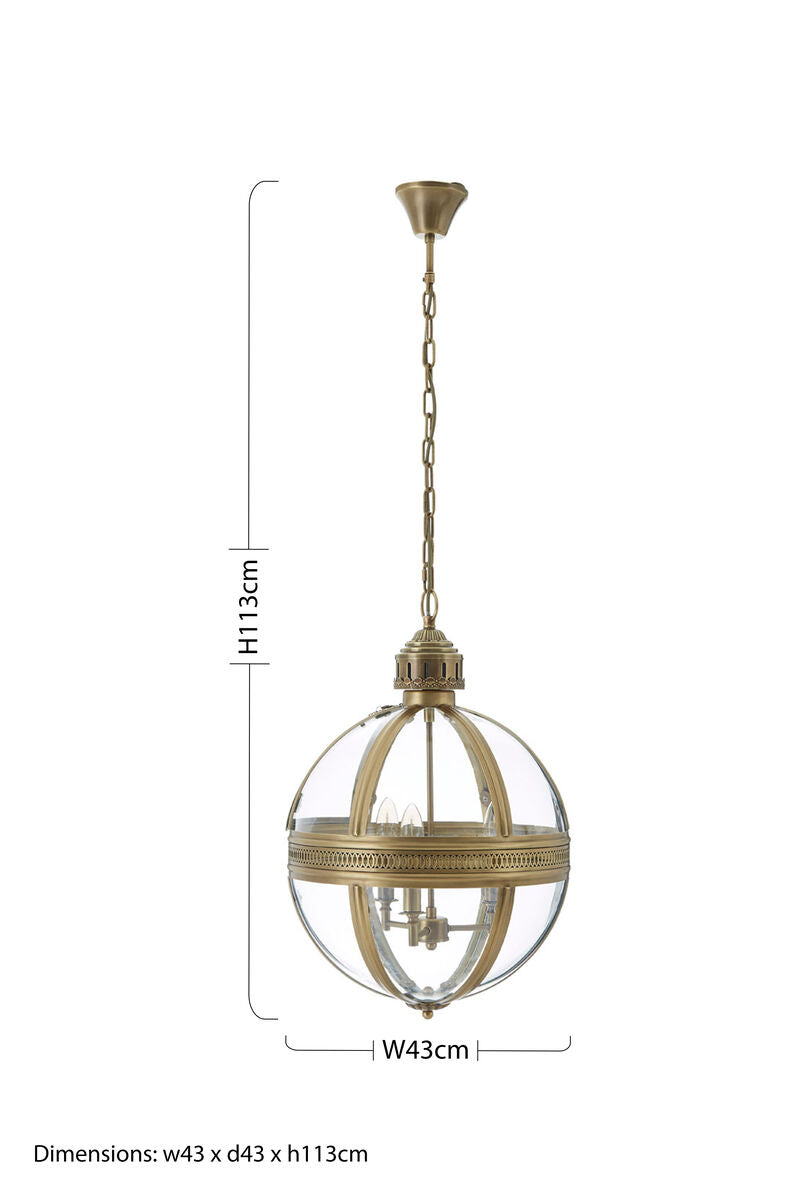 Hampstead Brass Finish Pendant Light - Image 6