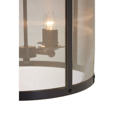 Hampstead Black Finish Large Pendant Light With Hints of Gold - Image 4