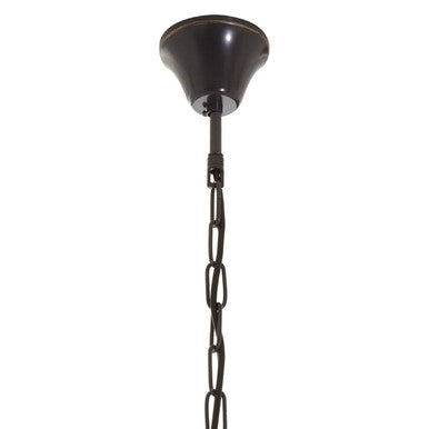 Hampstead Black Finish Large Pendant Light With Hints of Gold