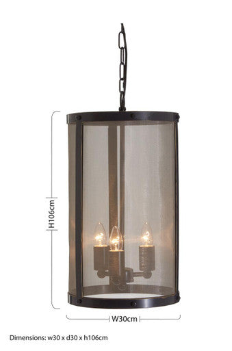 Hampstead Black Finish Small Pendant Light With Hints of Gold - Image 7