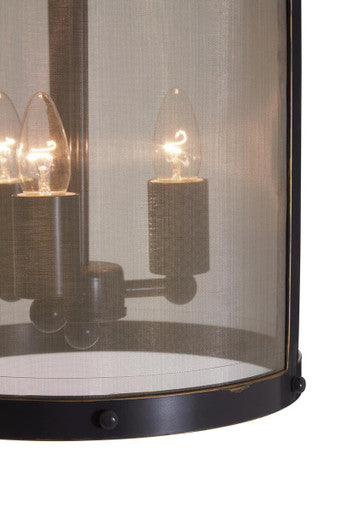 Hampstead Black Finish Small Pendant Light With Hints of Gold - Image 5