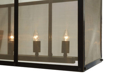 Hampstead Black Finish Wide Pendant Light With Hints of Gold - Image 5