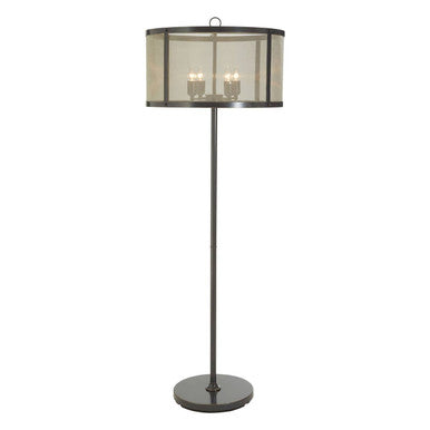 Hampstead Black Finish Floor Lamp With Hints of Gold