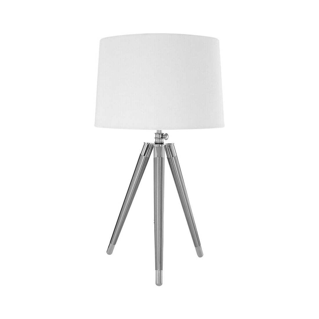 Electrum Unique Tripod Table Lamp With Cream Linen Shade
