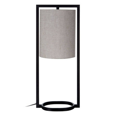 Lara Metal Table Lamp With Grey Shade