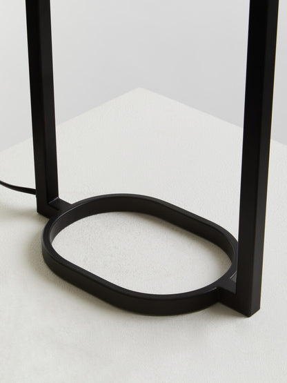 Lara Black Metal Table Lamp with Grey Shade - Image 17