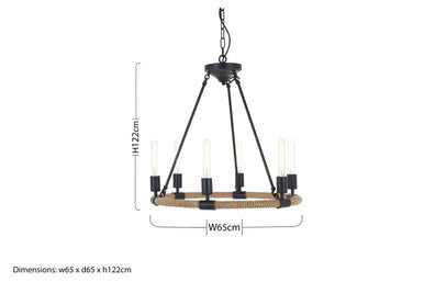 Hampstead 6 Bulb Chandelier - Image 7