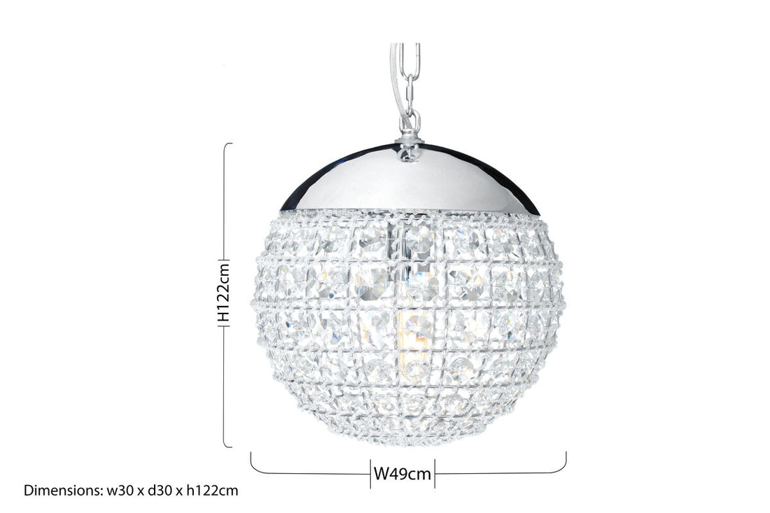 Kensington Townhouse Crystal Beads Pendant Light - Image 8