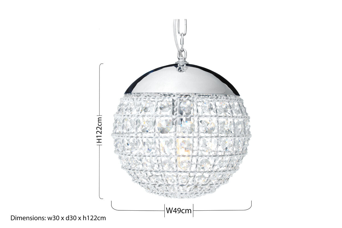 Kensington Townhouse Crystal Beads Pendant Light - Image 8