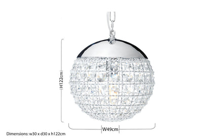 Kensington Townhouse Crystal Beads Pendant Light - Image 8
