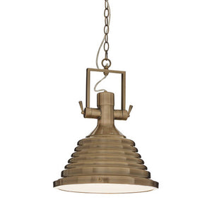 Medium Antique Brass Pendant Light | Lexington