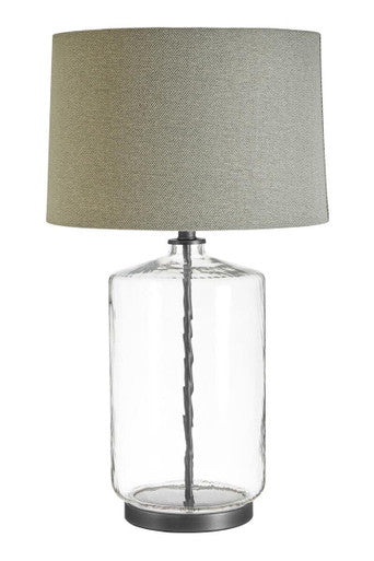 Unita Table Lamp With Grey And Black Shade