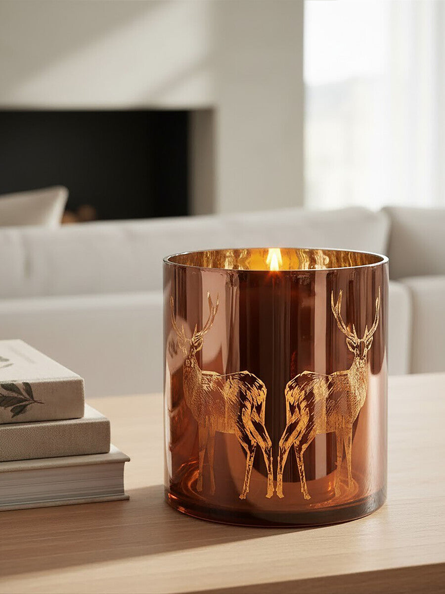 Medium Brown Stag Candle Holder - Image 5