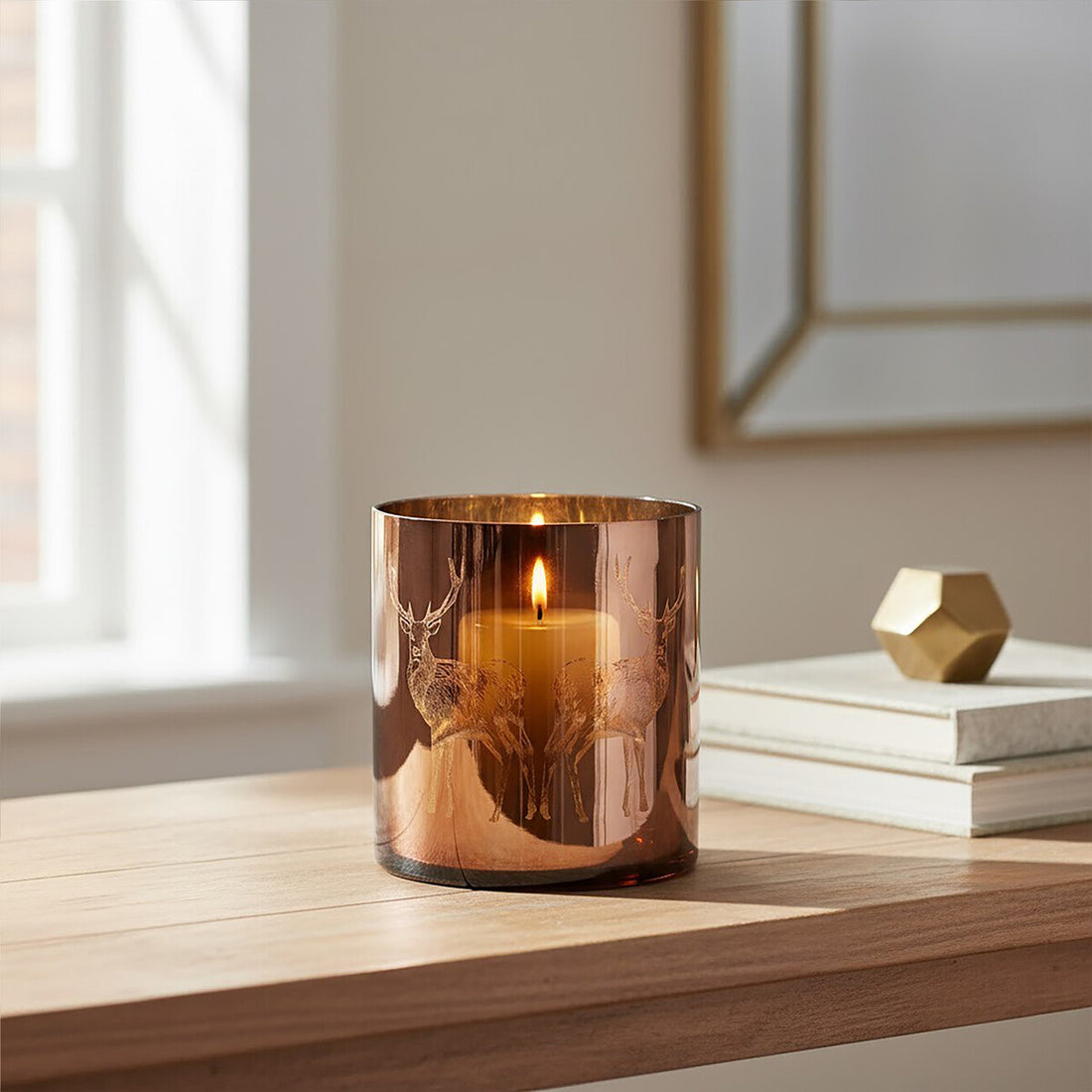 Medium Brown Stag Candle Holder - Image 7