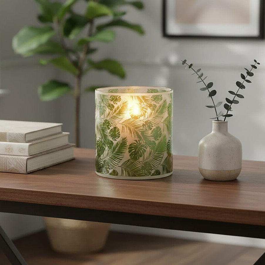 Botanical Medium Hurricane Candle Holder - Image 1