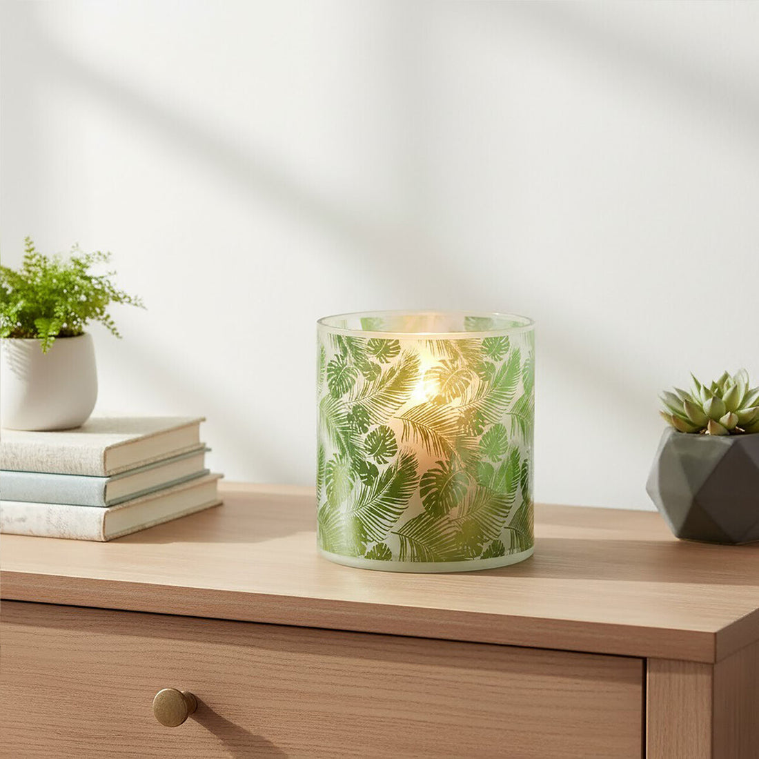 Botanical Medium Hurricane Candle Holder - Image 6