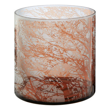 Branch Medium Glass Hurricane Candle Holder
