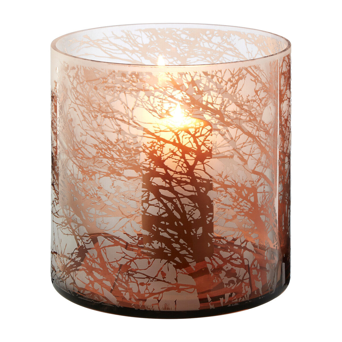 Branch Medium Glass Hurricane Candle Holder - Image 5