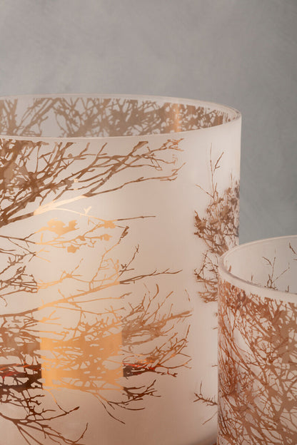 Branch Large Glass Hurricane Candle Holder