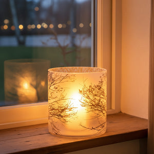 Large Glass Hurricane Candle Holder | Branch
