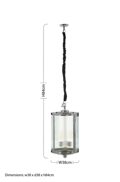 Calina Large Glass Pendant Light