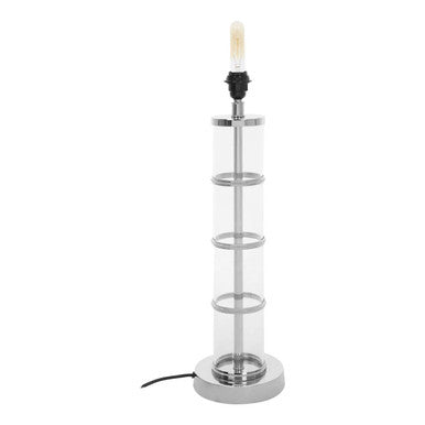 Camile Clear Table Lamp with Black Shade - Image 5