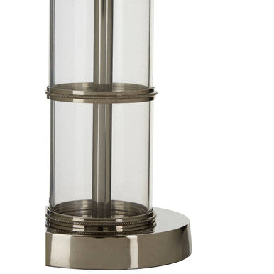 Camile Clear Table Lamp with Black Shade - Image 4