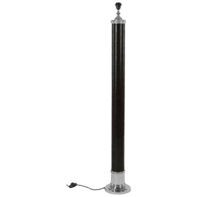 Canon Black Leather Floor Lamp - Image 7