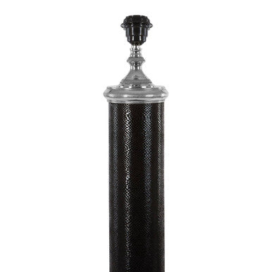 Canon Black Leather Floor Lamp - Image 4