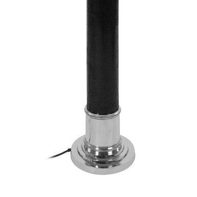 Canon Black Leather Floor Lamp - Image 5