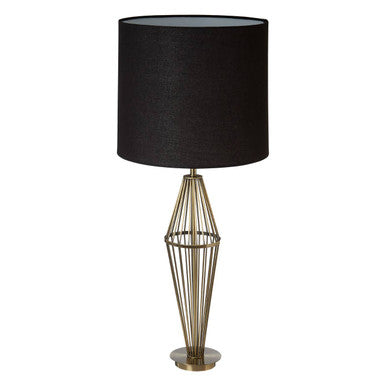 Reginald Antique Brass Table Lamp