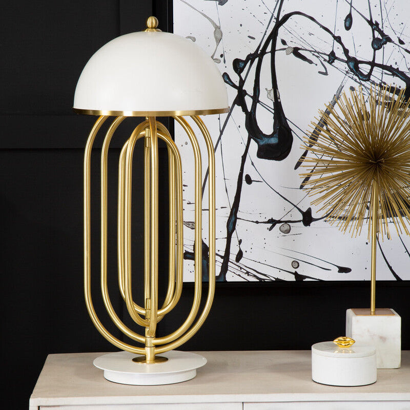 Metropolis Table Lamp with White shade - Image 6