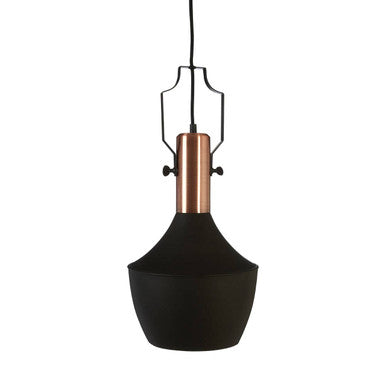 Argo Medium Pendant Light in Black and Copper