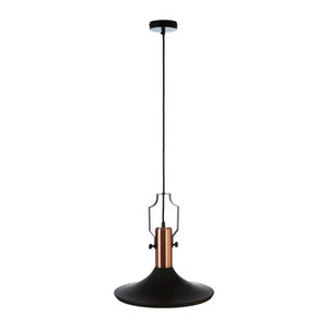 Argo Large Pendant Light in Black and Copper