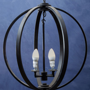Black Metallic Pendant Light | Censer