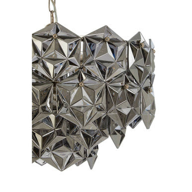 Rydello Smoked Grey Glass Chandelier