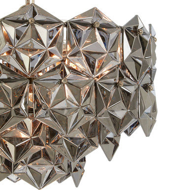 Rydello Smoked Grey Glass Chandelier - Image 6