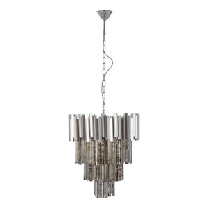 Lustra Large Nickel Painted Chandelier