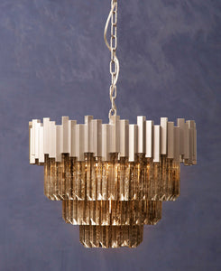 Lustra Small Nickel Painted Chandelier