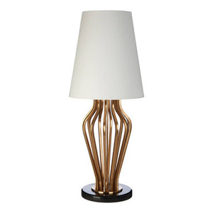 Gold and Black Angular Table Lamp | Zada