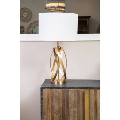 Zaina Gold Cross Table Lamp