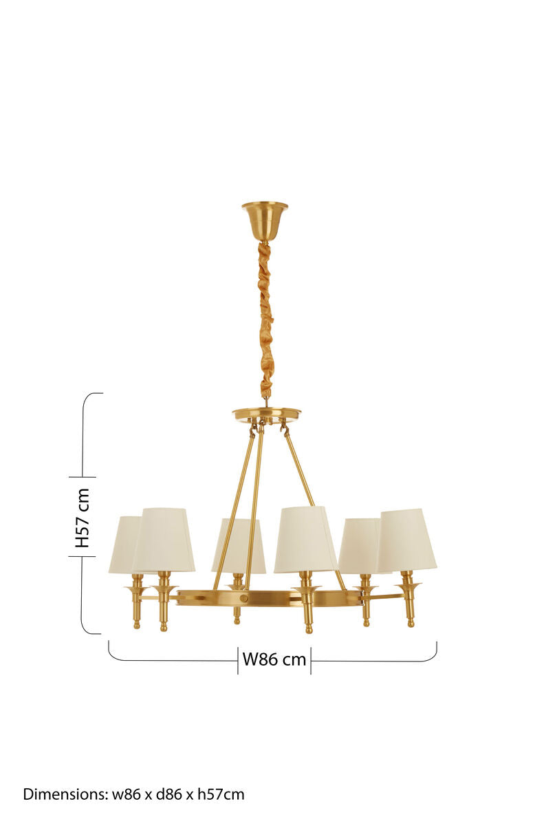 Zina 6 Arm Ceiling Light - Image 5