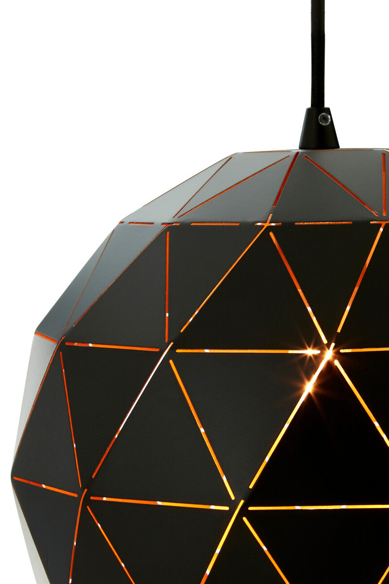 Mateo Extra Small Black and Copper Pendant Light - Image 4