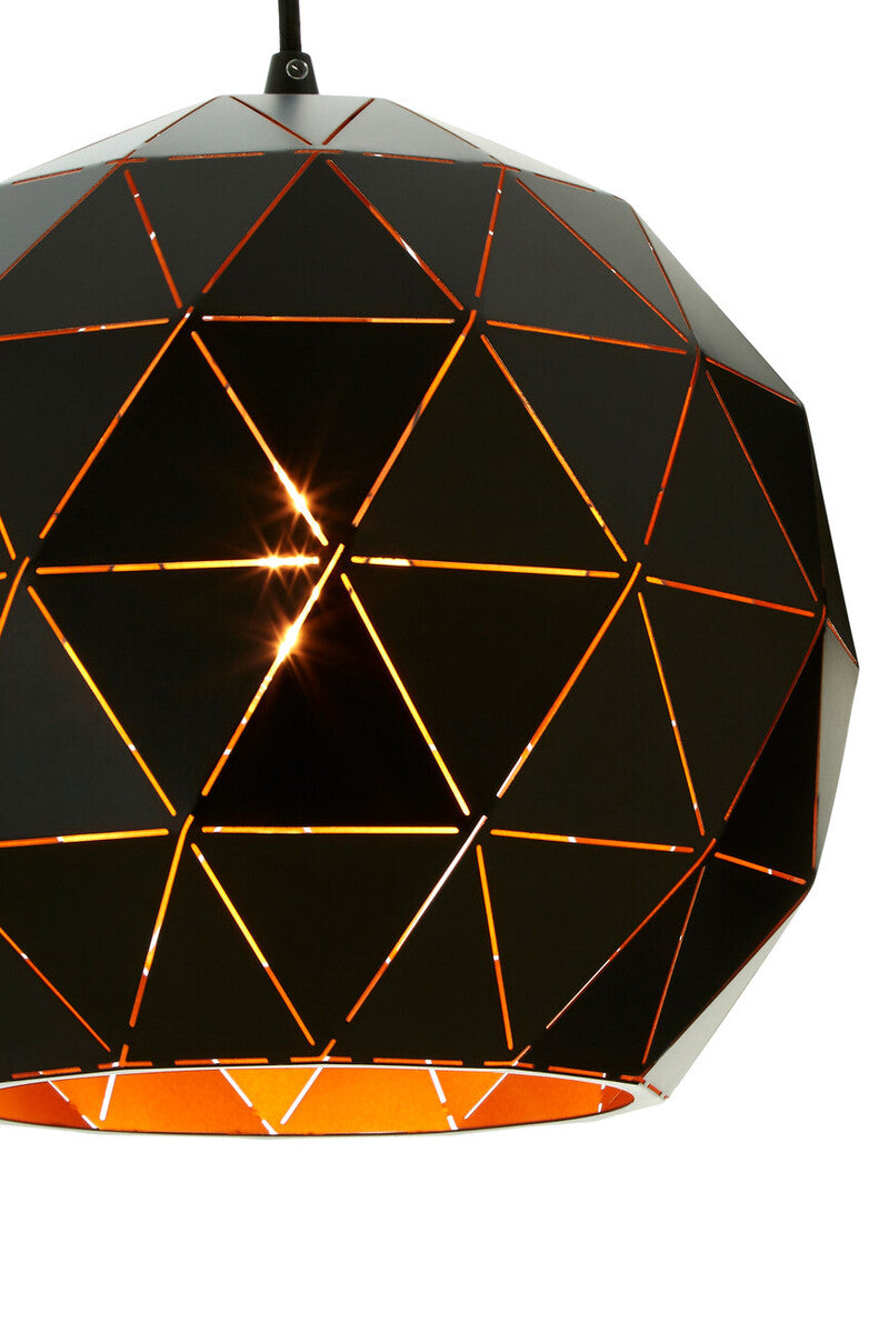 Mateo Extra Small Black and Copper Pendant Light - Image 5