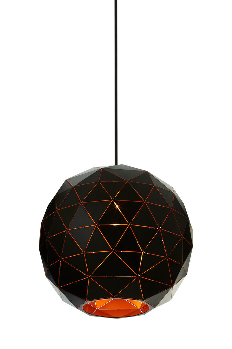 Mateo Small Black and Copper Pendant Light - Image 5