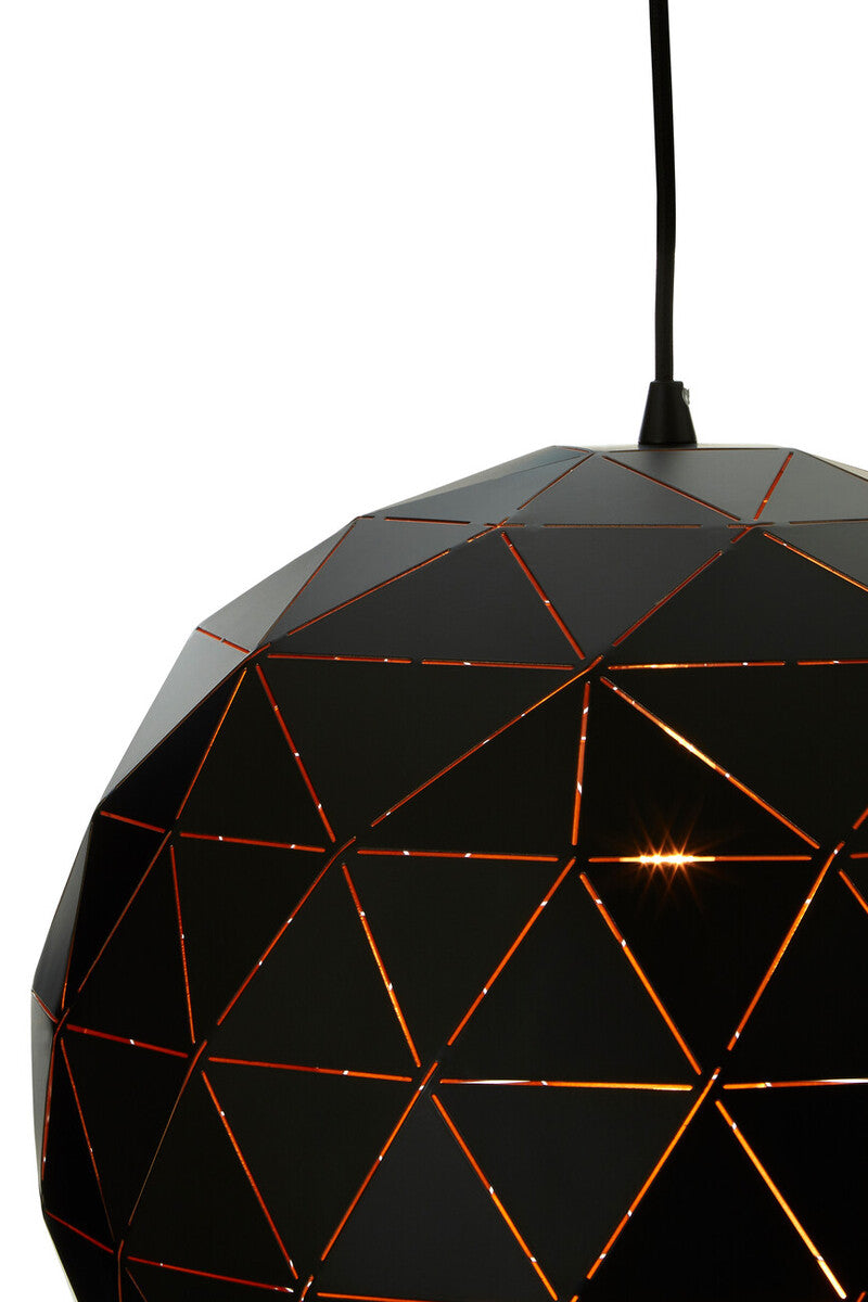 Mateo Small Black and Copper Pendant Light - Image 6