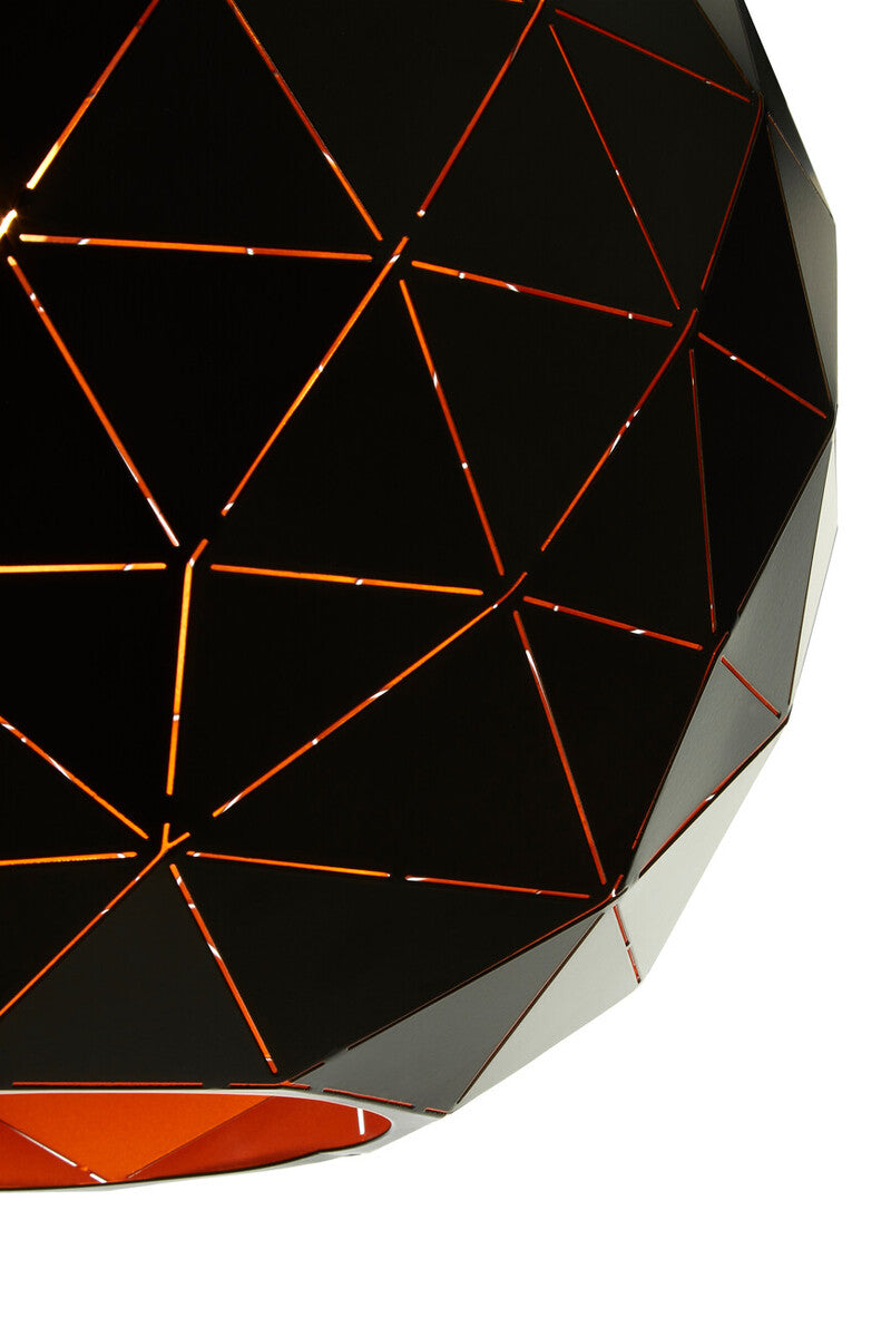 Mateo Small Black and Copper Pendant Light - Image 7