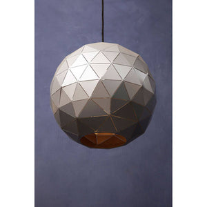 Small Silver Finish Pendant Light | Mateo