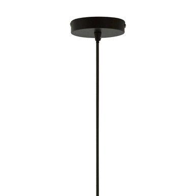 Mateo Medium Black and Copper Pendant Light - Image 5